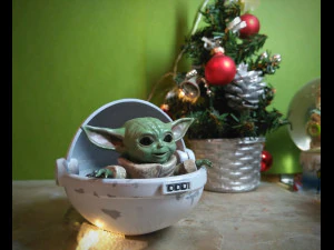 Baby-Yoda-Skulptur f&uuml;r 3D-Druck 3D Modell