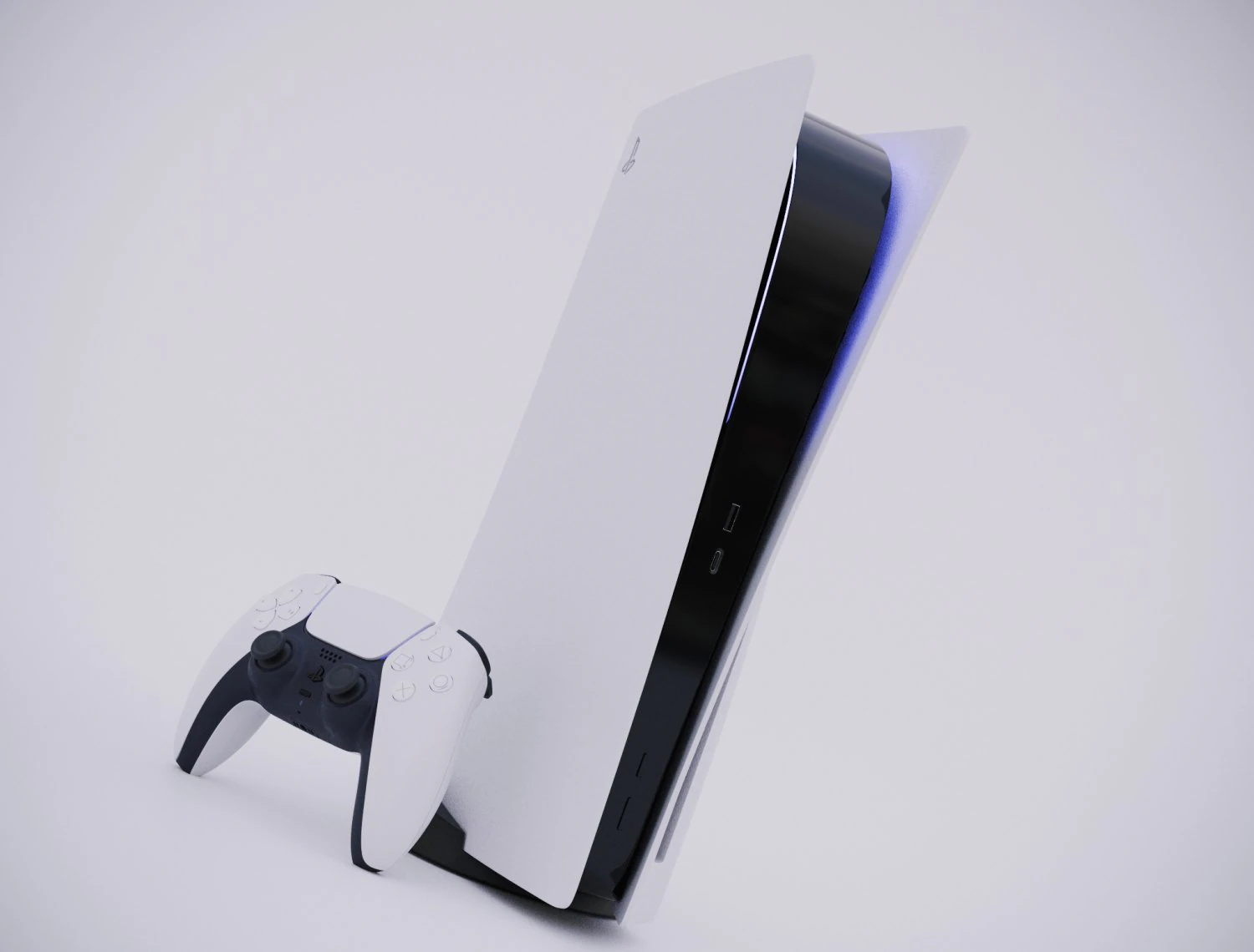 sony playstation 5 - element 3d 3D Model .c4d .max .obj .3ds .fbx .stl .blend 