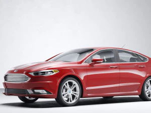 Sedan Fusion Titanium 2017 3D Model