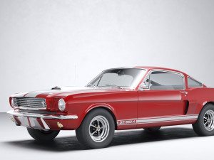 Muscle car Mustang 350GT 1969 3D Model