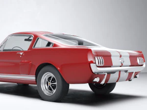Muscle car Mustang 350GT 1969 3D Model