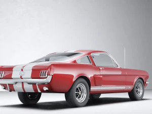 Muscle car Mustang 350GT 1969 3D Model