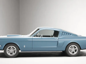 Muscle car Mustang Fastback 1965 3D Model