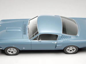 Muscle car Mustang Fastback 1965 3D Model