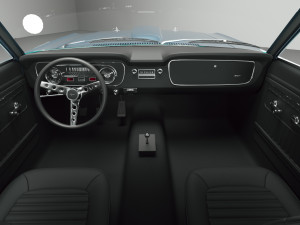 Muscle car Mustang Fastback 1965 3D Модель