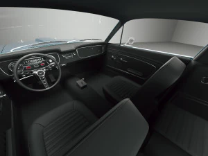 Muscle car Mustang Fastback 1965 3D Model