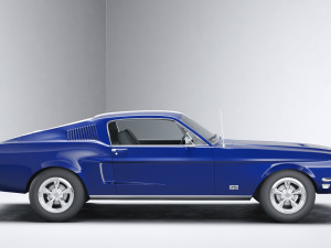 Classic Muslce car GT 1967 3D Model