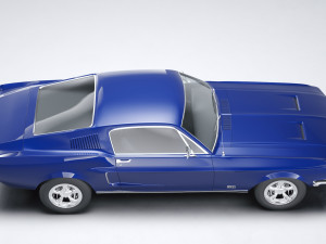 Classic Muslce car GT 1967 3D Model