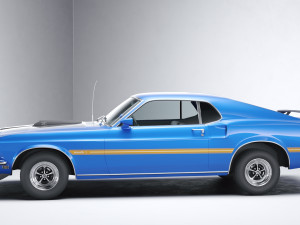 Classic Muslce Mach1 351 1969 Modello 3D
