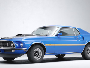 Classic Muslce Mach1 351 1969 Modello 3D