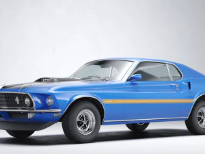 M&uacute;sculo Cl&aacute;ssico Mach 1 351 1969 Modelo 3D