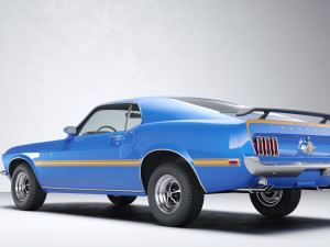 Classic Muslce Mach1 351 1969 Modello 3D