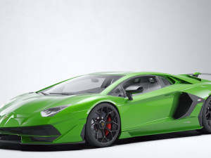 Supercar Aventador SVJ 3D Model