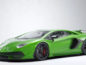 Суперкар Aventador SVJ 3D Модель