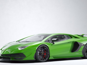 Supercar Aventador SVJ 3D Model