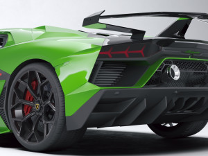 Supercar Aventador SVJ 3D Model
