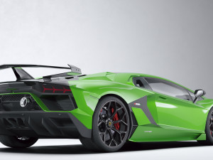 Supercar Aventador SVJ 3D Model