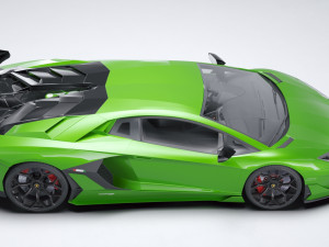 Supercar Aventador SVJ 3D Model