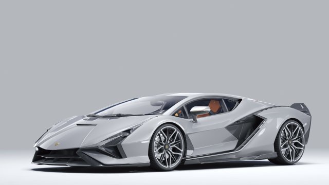 Supercar Sian 2020 3D मॉडल .c4d .max .obj .3ds .fbx .stl .blend