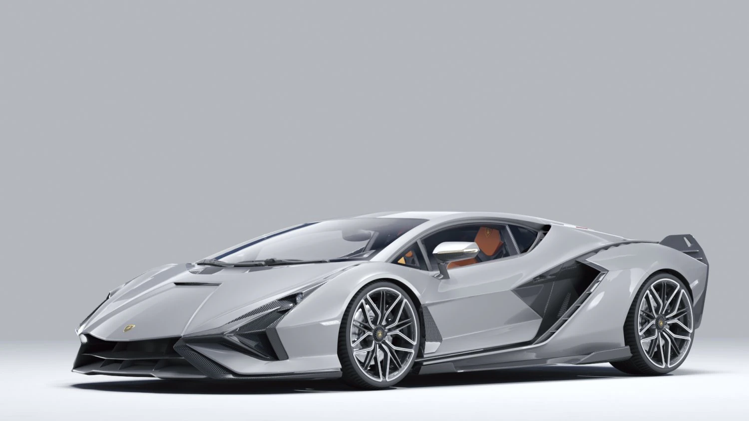 Supercar Sian 2020 3D Model .c4d .max .obj .3ds .fbx .stl .blend 