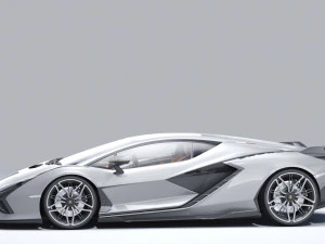 Supercar Sian 2020 3D Model