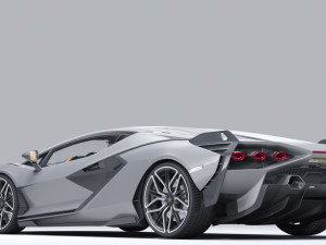 Supercar Sian 2020 3D मॉडल