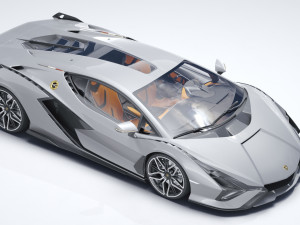 Supercar Sian 2020 3D मॉडल