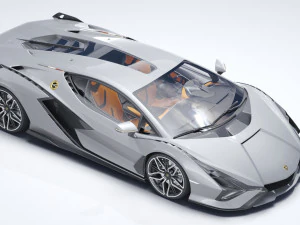 Supercar Sian 2020 3D Model