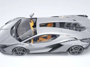 Supercar Sian 2020 3D Model