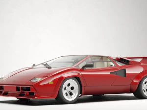 Classic Supercar Countach 5000 1985 3D Model