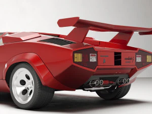 Classic Supercar Countach 5000 1985 3D Model