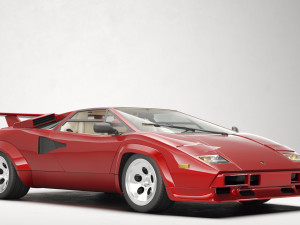 Classic Supercar Countach 5000 1985 Modello 3D