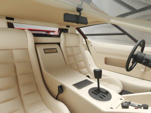 Classic Supercar Countach 5000 1985 3D Model
