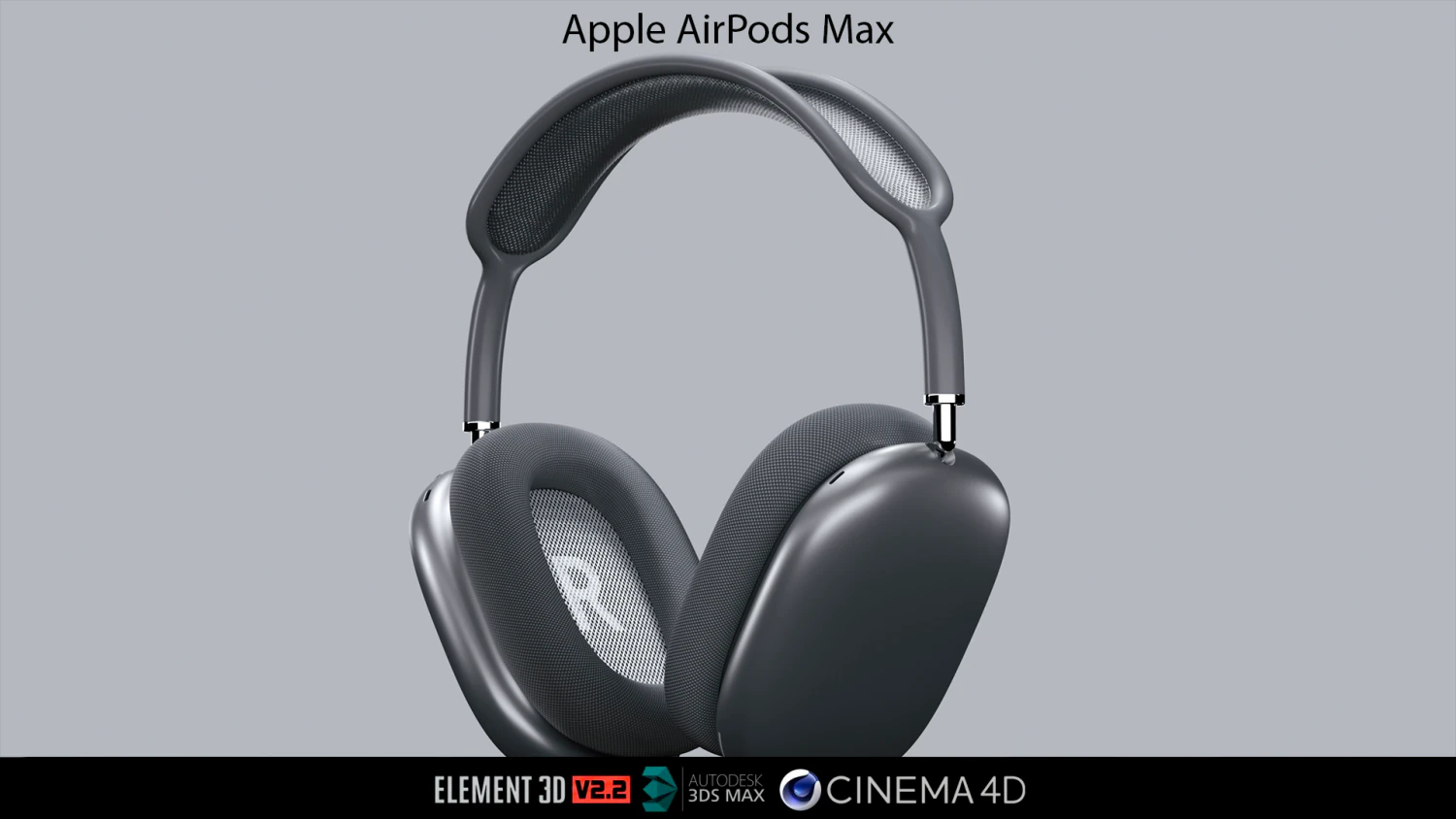 Apple AirPods Max 3D Model .c4d .max .obj .3ds .fbx .stl .blend