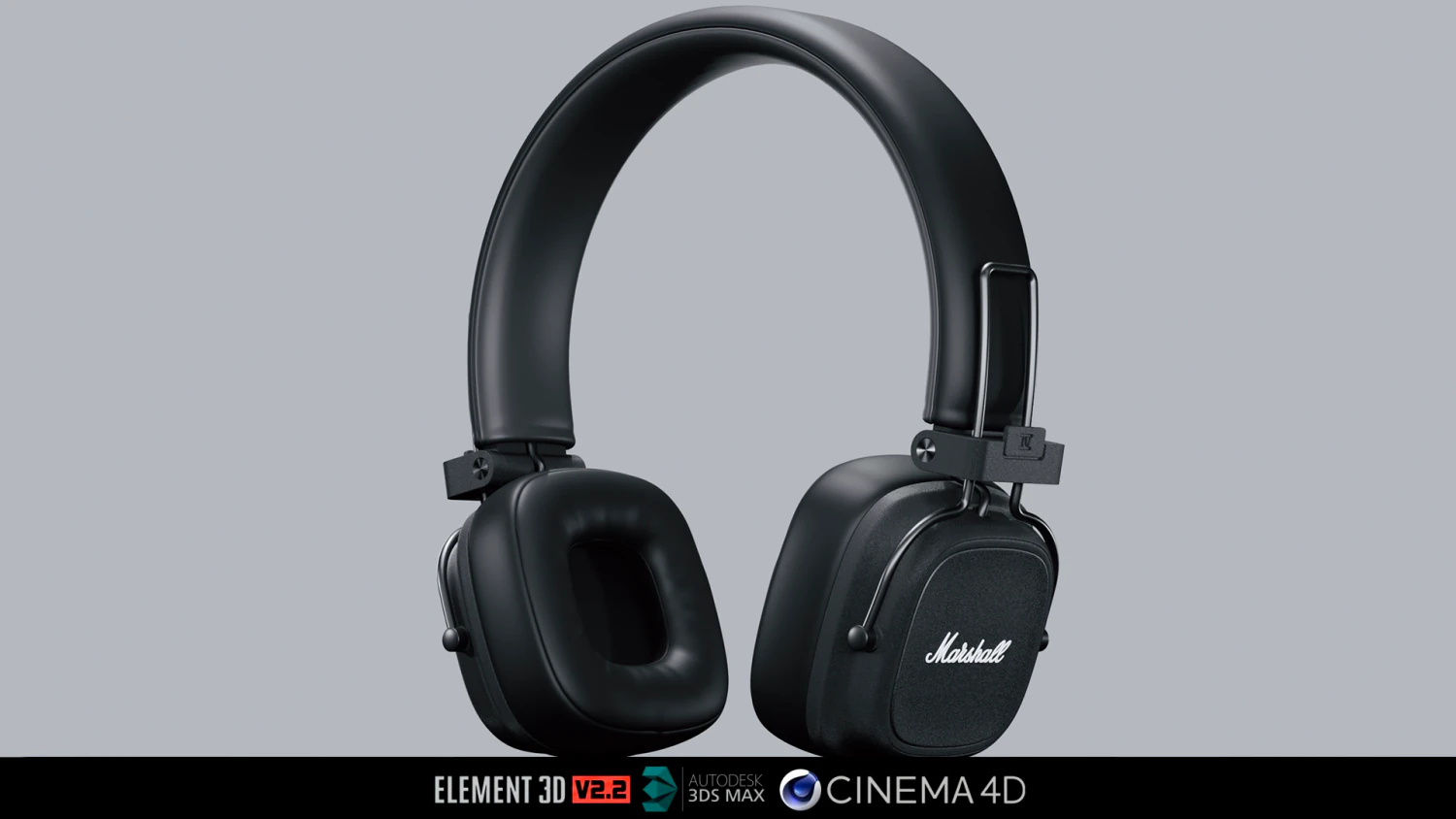 Marshall Major IV 3D Model .c4d .max .obj .3ds .fbx .stl .blend 