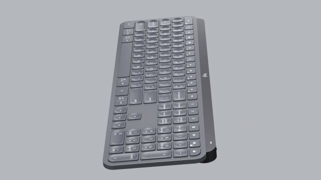 Logitech MX keys 3D Model in Computer 3DExport