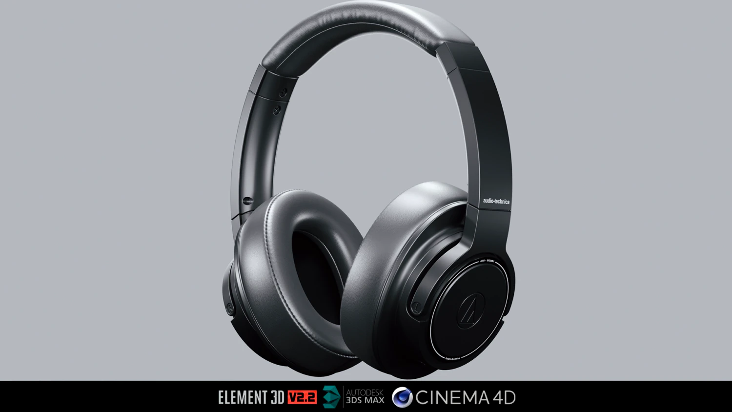 Audio Technica ATH-SR50BT 3D Model .c4d .max .obj .3ds .fbx .stl .blend