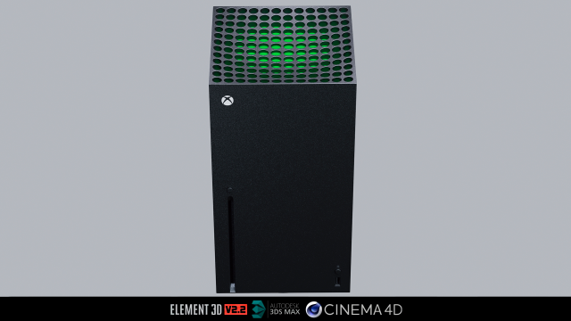 Xbox Series X 3D Модель .c4d .max .obj .3ds .fbx .stl .blend 