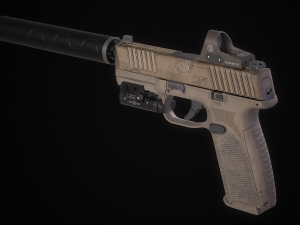 FN 509 Pistol 3Dモデル