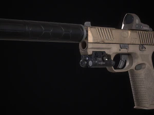 FN 509 Pistol 3D Model