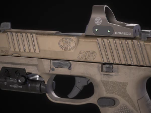 FN 509 Pistol 3D Model