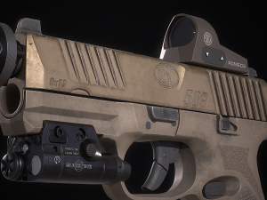 FN 509 Pistol 3Dモデル