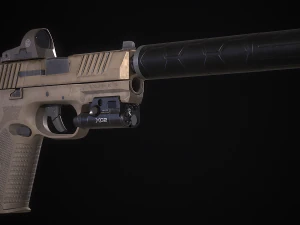 FN 509 Pistol 3D Model