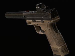 XD-9 Sub Compact Pistol 3D 모델