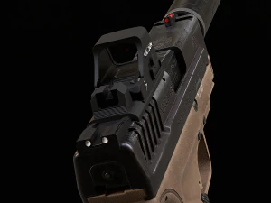 XD-9 Sub Compact Pistol 3D Model