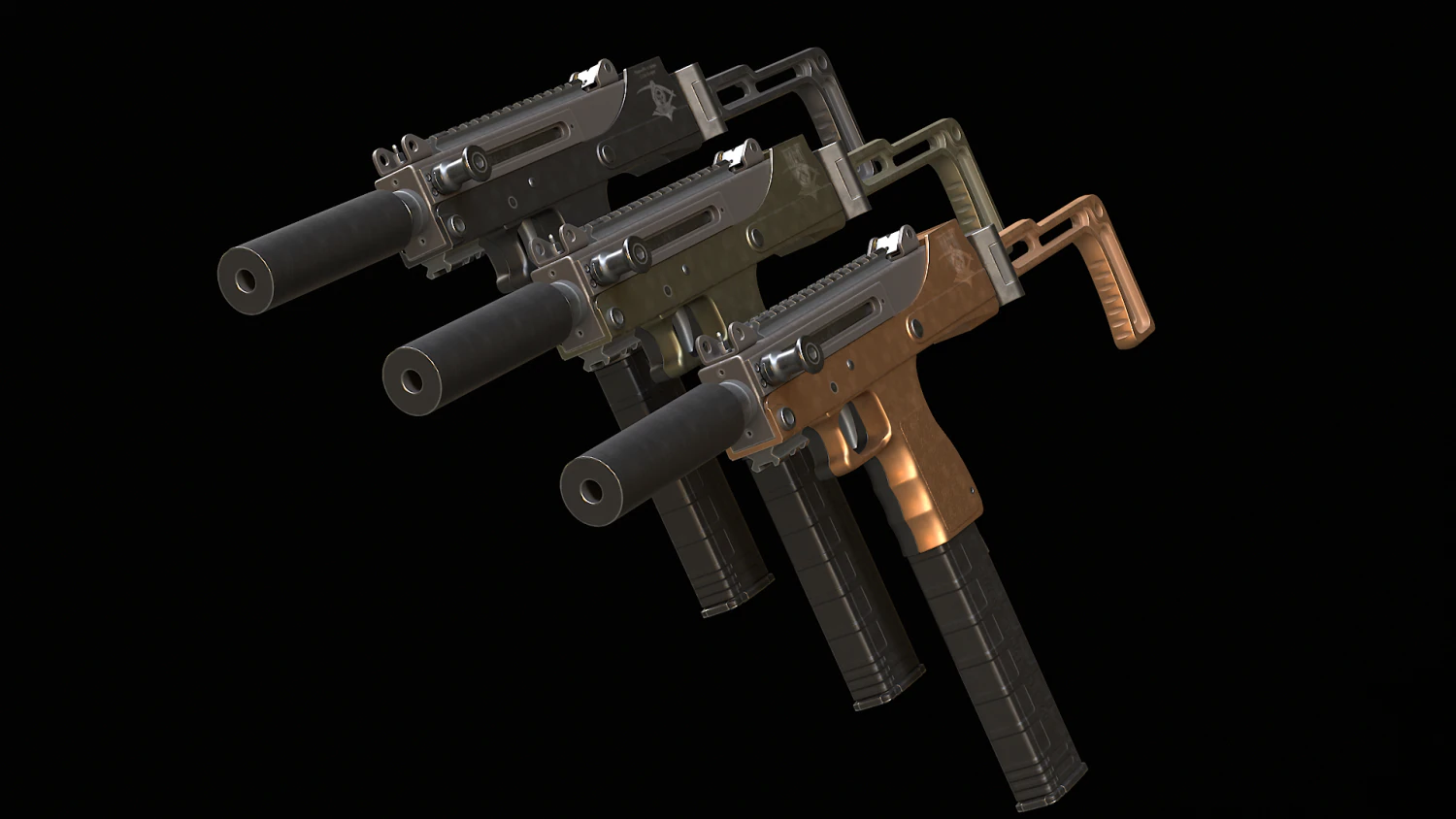 MPA-30 SST SMG 3D Model .c4d .max .obj .3ds .fbx .stl .blend