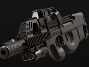 P90 SMG 3D-Modell