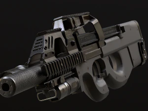 P90 SMG 3D Model