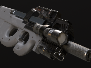P90 SMG 3D-Modell