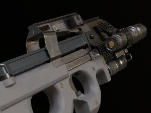 P90 SMG 3D-Modell